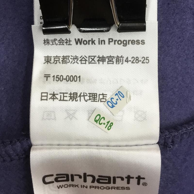 カーハート ダブリューアイピー Carhartt WIP パーカー 長袖 HOODED CHASE SWEATSHIRT フード チェイス スウェットシャツ XL ロゴ、文字 X ワンポイント 紫 / パープル / メンズ USED 古着 中古 10095557