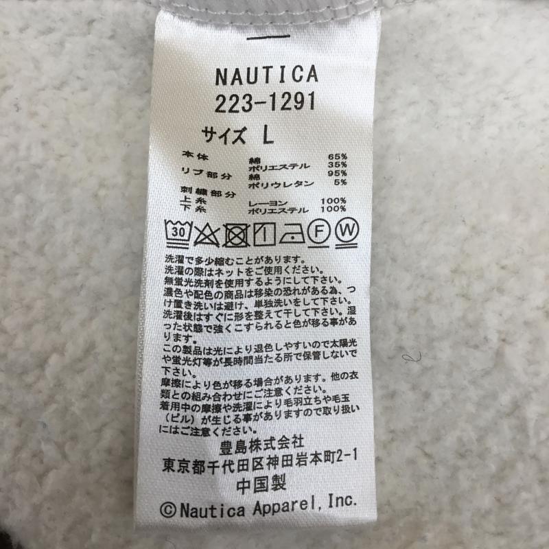 ノーティカ NAUTICA トレーナー 長袖 ハーフジップ L ロゴ、文字 X ワンポイント メンズ USED 古着 中古 10095560