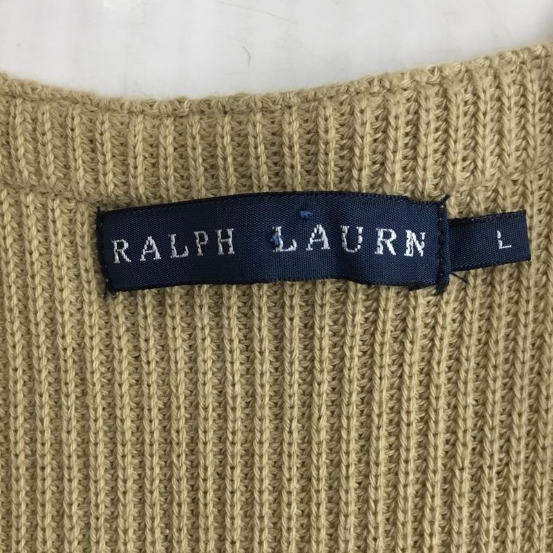 ラルフローレン RALPHLAUREN ベスト ベスト WMBLSWES3R00026 シルク ウール リネン L チェック ベージュ / ベージュ / X 水色 / ライトブルー / レディース USED 古着 中古 10095573