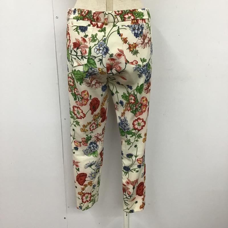 ザラ ZARA パンツ スラックス クロップド丈 XS 花柄 マルチカラー / マルチカラー / レディース USED 古着 中古 10095603