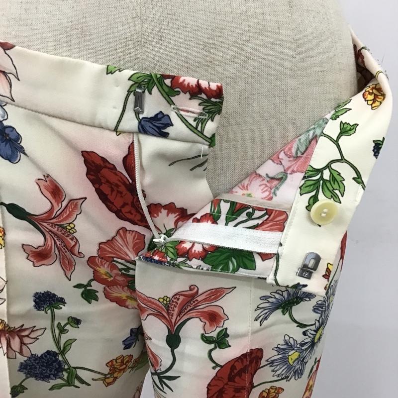 ザラ ZARA パンツ スラックス クロップド丈 XS 花柄 マルチカラー / マルチカラー / レディース USED 古着 中古 10095603
