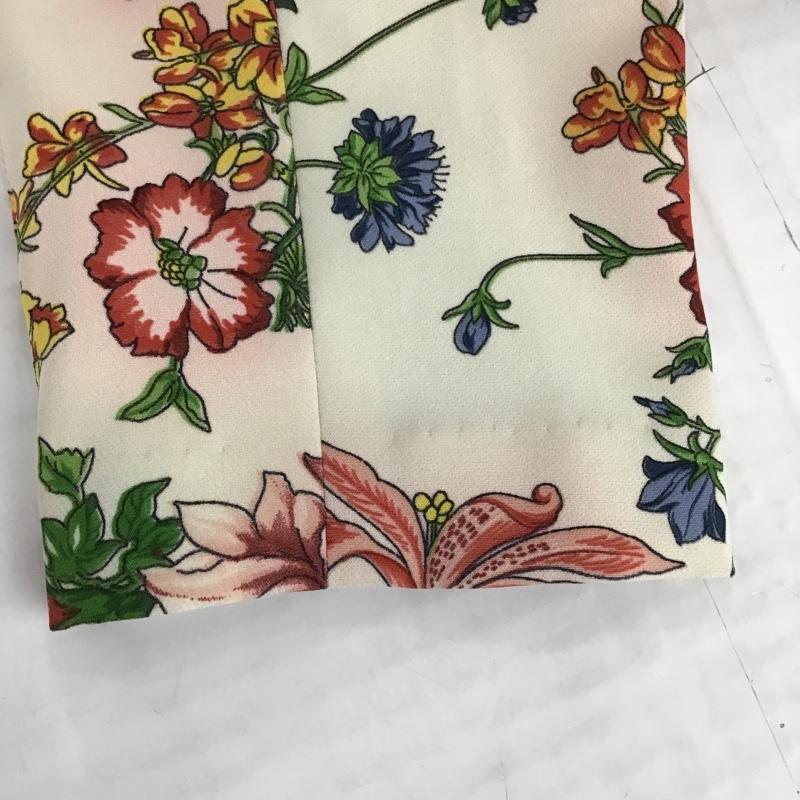 ザラ ZARA パンツ スラックス クロップド丈 XS 花柄 マルチカラー / マルチカラー / レディース USED 古着 中古 10095603