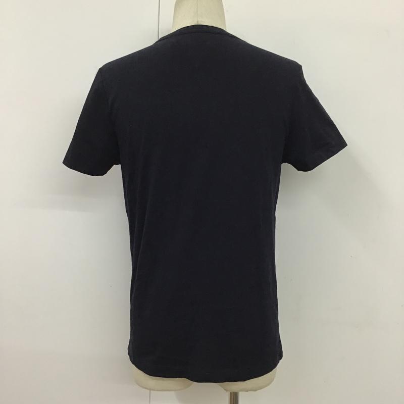 トミーヒルフィガー TOMMY HILFIGER Tシャツ 半袖 半袖カットソー プリントTシャツ クルーネックカットソー S ロゴ、文字 紺 / ネイビー / メンズ USED 古着 中古 10095625