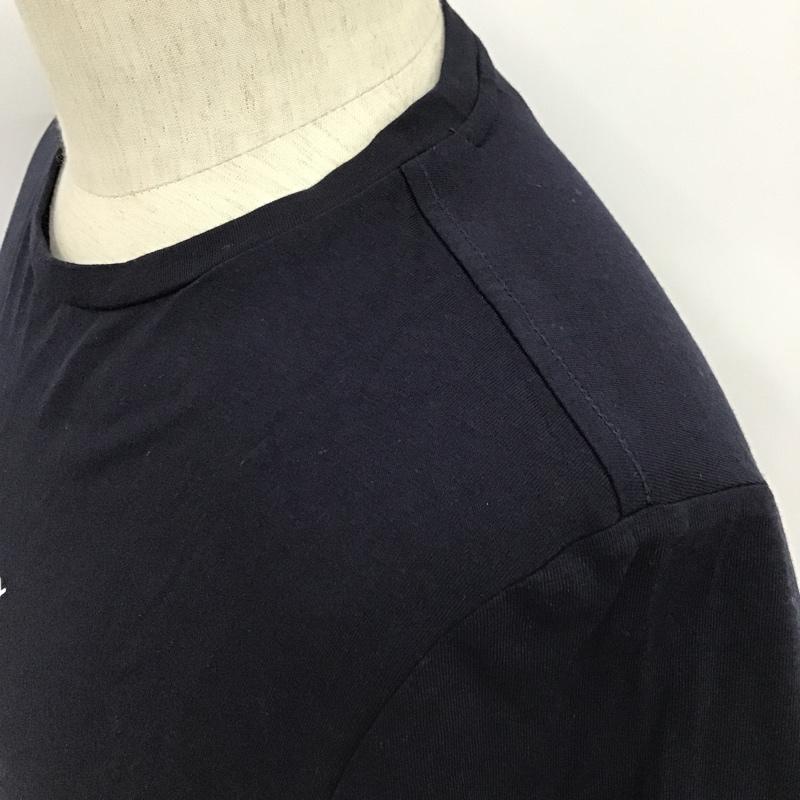 トミーヒルフィガー TOMMY HILFIGER Tシャツ 半袖 半袖カットソー プリントTシャツ クルーネックカットソー S ロゴ、文字 紺 / ネイビー / メンズ USED 古着 中古 10095625