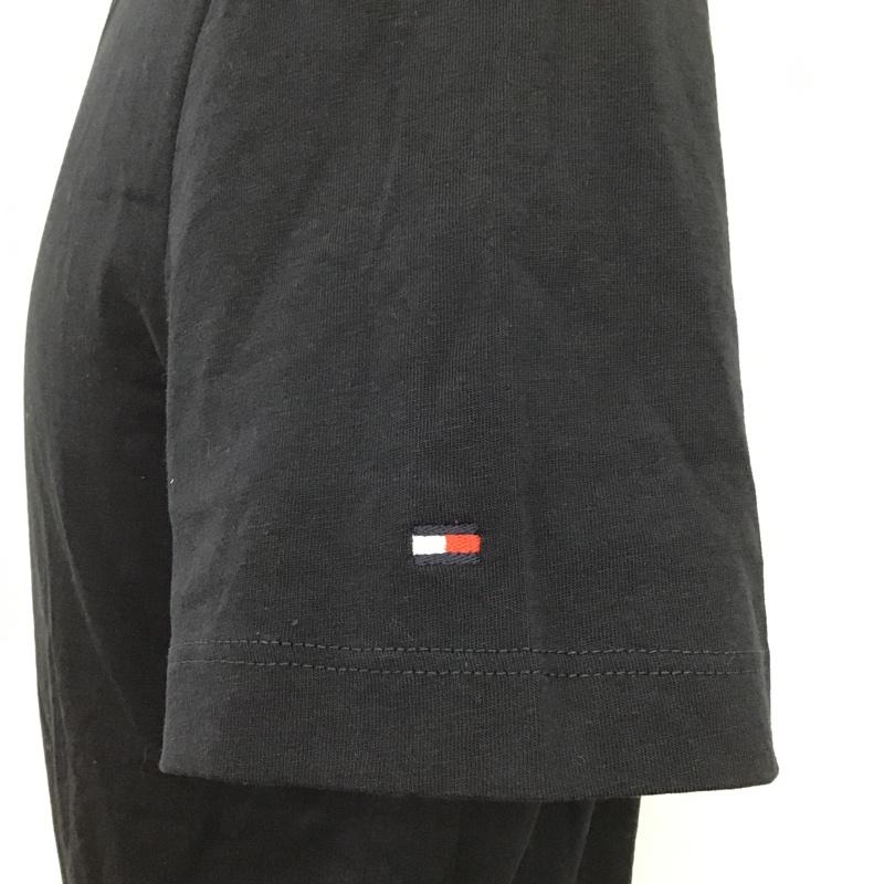 トミーヒルフィガー TOMMY HILFIGER Tシャツ 半袖 半袖カットソー プリントTシャツ クルーネックカットソー S ロゴ、文字 紺 / ネイビー / メンズ USED 古着 中古 10095625