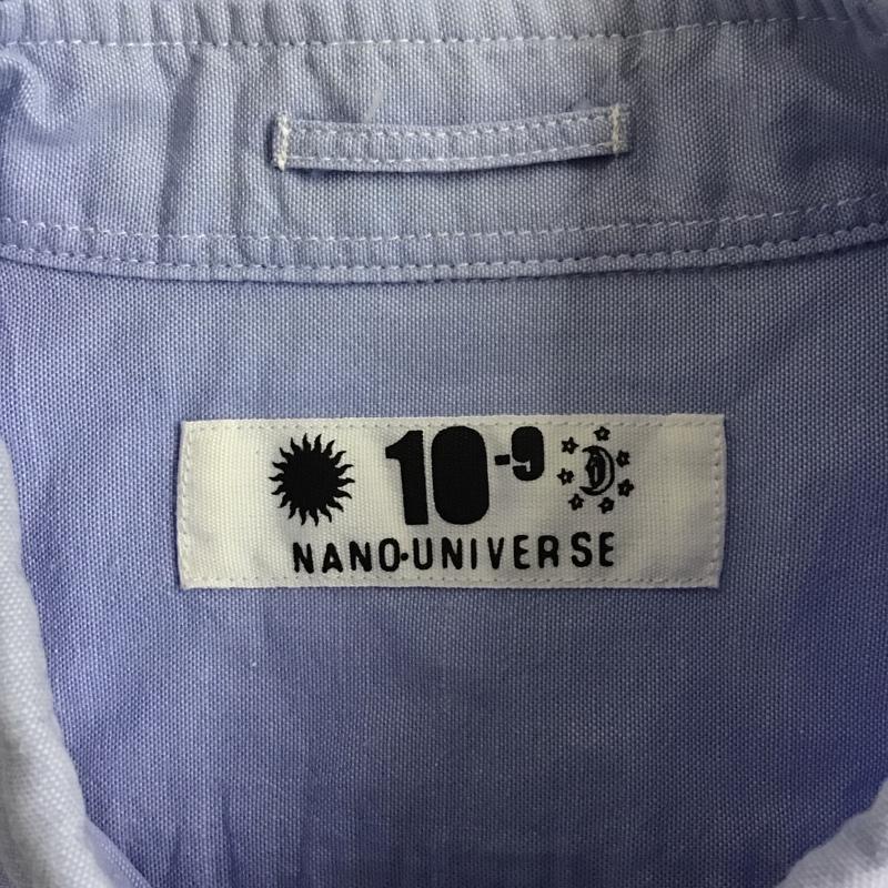 ナノユニバース nano・universe シャツ、ブラウス 長袖 長袖シャツ カラーシャツ ポケットシャツ 長袖カットソー L 無地 水色 / ライトブルー / メンズ USED 古着 中古 10095627