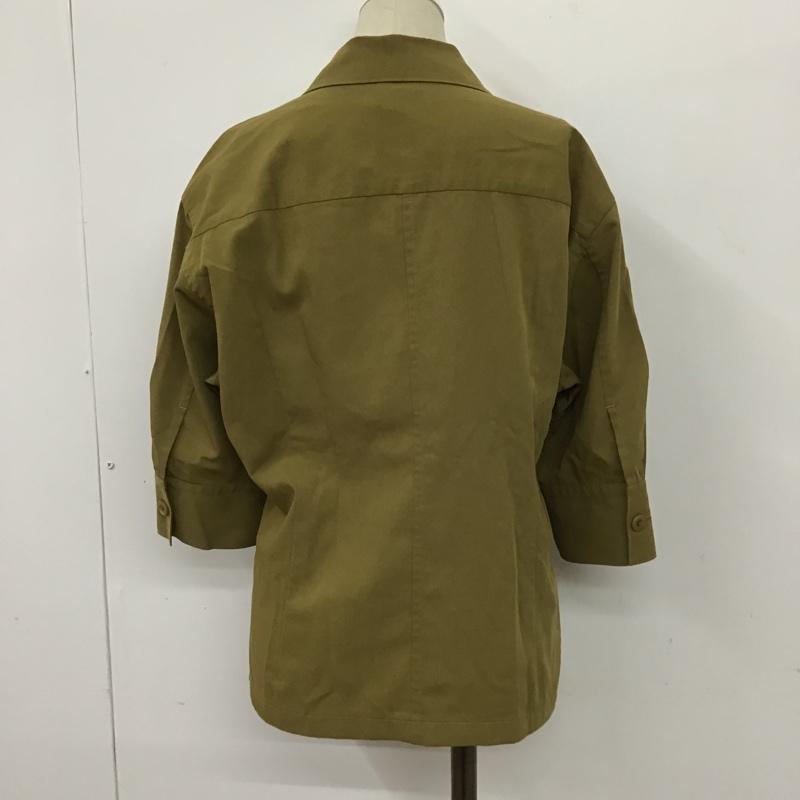 スティーブンアラン Steven Alan シャツ、ブラウス 半袖 8211-242-0156 TC VOILE TAILORED COLLAR SHIRT M 無地 カーキ / カーキ / レディース USED 古着 中古 10095630
