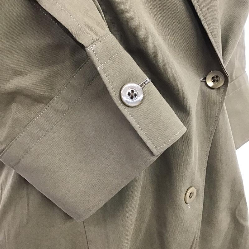 スティーブンアラン Steven Alan シャツ、ブラウス 半袖 8211-242-0156 TC VOILE TAILORED COLLAR SHIRT M 無地 カーキ / カーキ / レディース USED 古着 中古 10095630