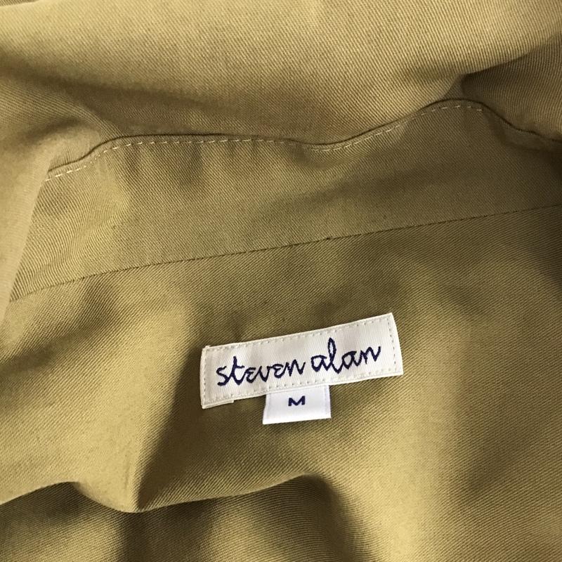 スティーブンアラン Steven Alan シャツ、ブラウス 半袖 8211-242-0156 TC VOILE TAILORED COLLAR SHIRT M 無地 カーキ / カーキ / レディース USED 古着 中古 10095630