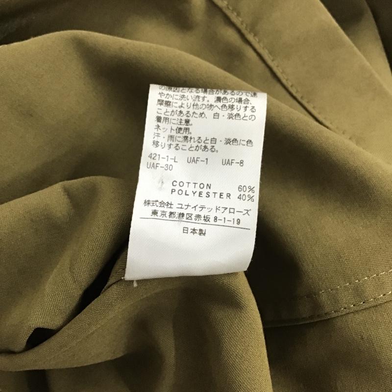 スティーブンアラン Steven Alan シャツ、ブラウス 半袖 8211-242-0156 TC VOILE TAILORED COLLAR SHIRT M 無地 カーキ / カーキ / レディース USED 古着 中古 10095630