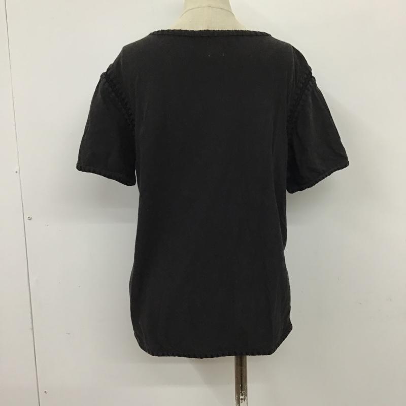 ロンハーマン Ron Herman Tシャツ 半袖 3110900129 カギ編み切替カットソー 無地 黒 / ブラック / レディース USED 古着 中古 10095631