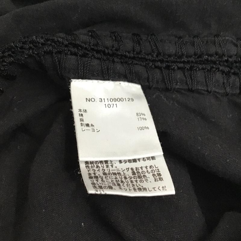 ロンハーマン Ron Herman Tシャツ 半袖 3110900129 カギ編み切替カットソー 無地 黒 / ブラック / レディース USED 古着 中古 10095631