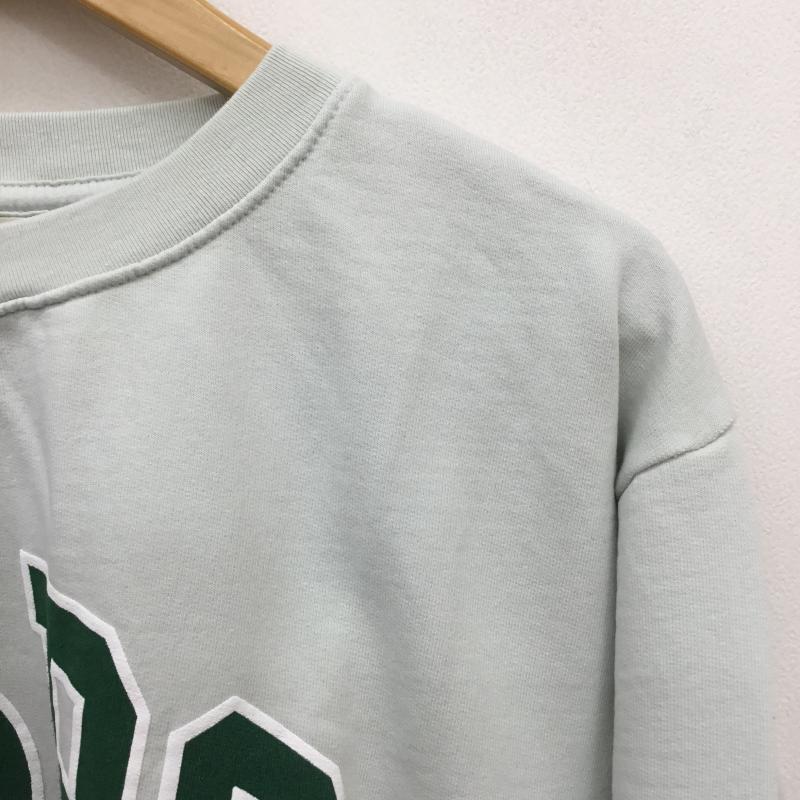 ユーズドクロージング used clothes トレーナー 長袖 Museum of Peace & Quiet ミュージアム オブ ピース アンド クワイエット L ロゴ、文字 薄緑 / ライトグリーン / メンズ USED 古着 中古 10095650