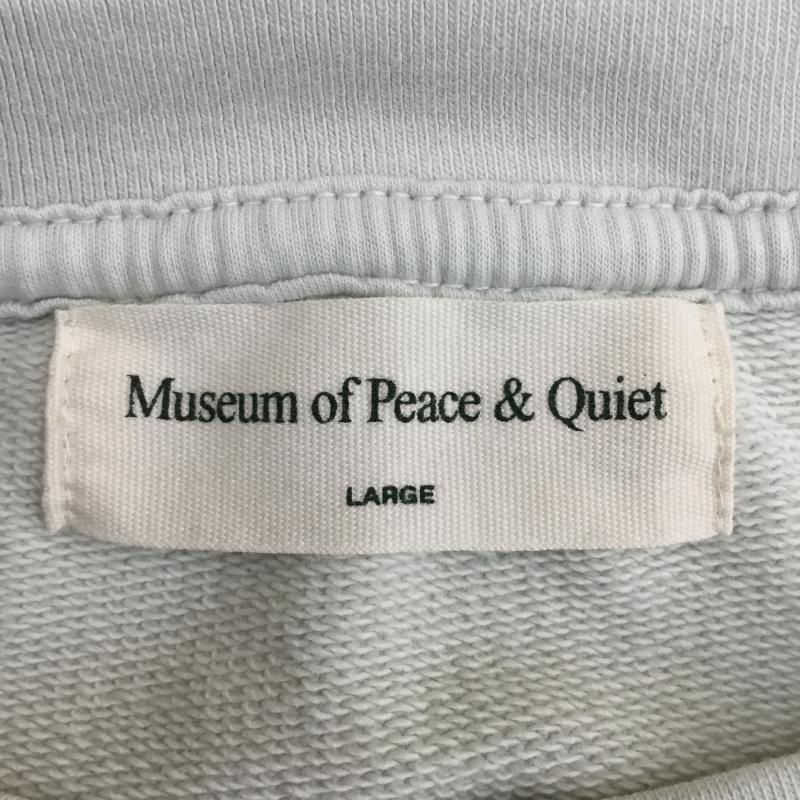 ユーズドクロージング used clothes トレーナー 長袖 Museum of Peace & Quiet ミュージアム オブ ピース アンド クワイエット L ロゴ、文字 薄緑 / ライトグリーン / メンズ USED 古着 中古 10095650