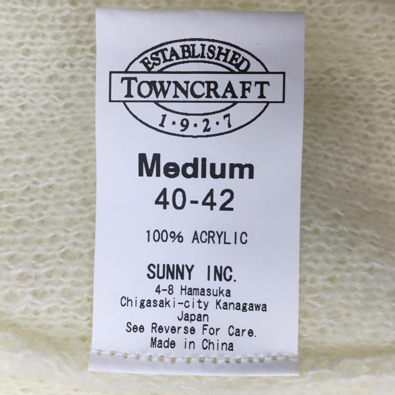 タウンクラフト TOWNCRAFT ニット、セーター 長袖 M 無地 メンズ USED 古着 中古 10095658