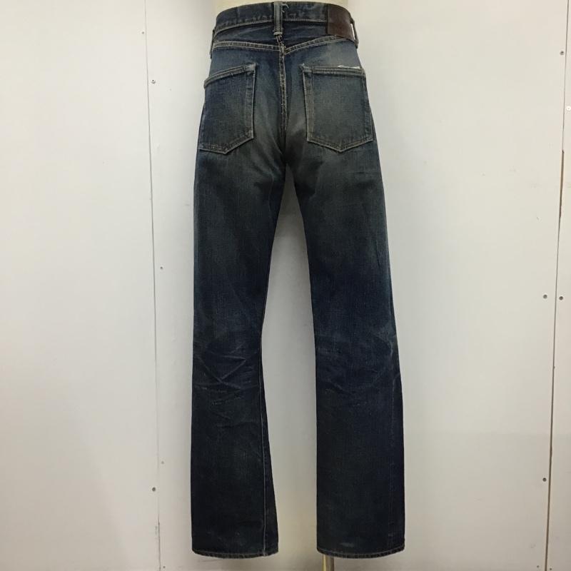 スカルジーンズ SKULLJEANS パンツ デニム、ジーンズ デニムパンツ ワイドパンツ ストレートパンツ 無地 インディゴ / インディゴ / メンズ USED 古着 中古 10095689