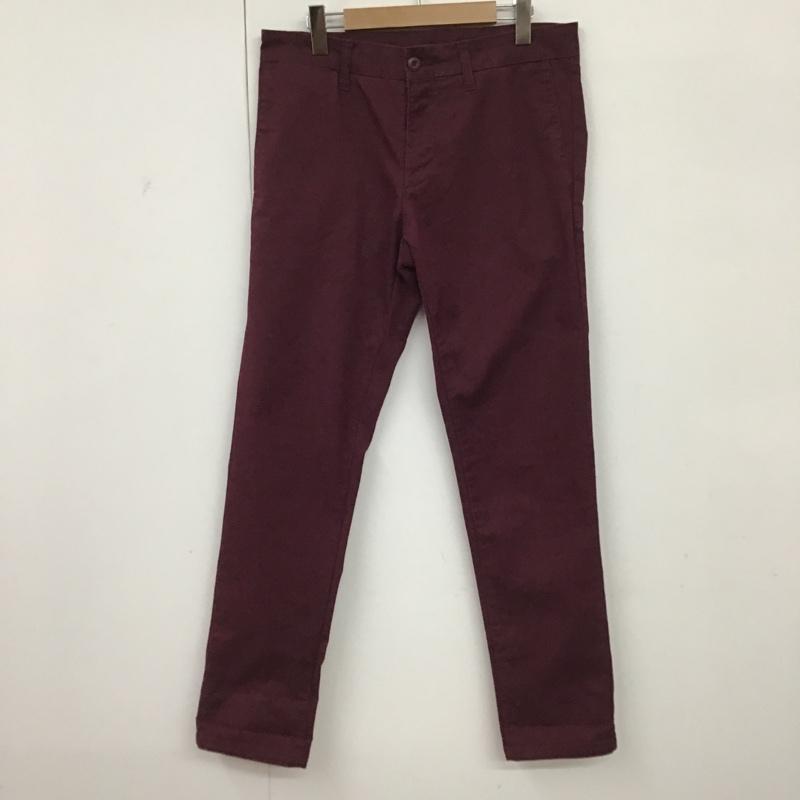 カーハート Carhartt パンツ チノパン 12PO00331 Sid Pant ストレッチ 32 ロゴ、文字 えんじ / ワインレッド / メンズ USED 古着 中古 10095729