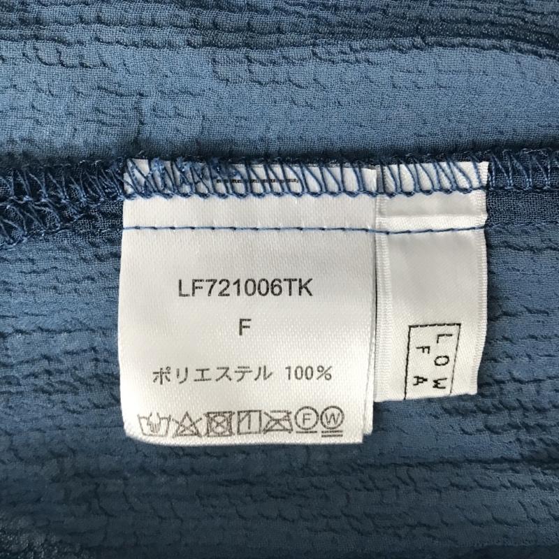 ローリーズファーム LOWRYS FARM ワンピース ロングスカート LF721006TK キャミワンピース ノースリーブ プリーツ FREE 無地 青 / ブルー / レディース USED 古着 中古 10095734