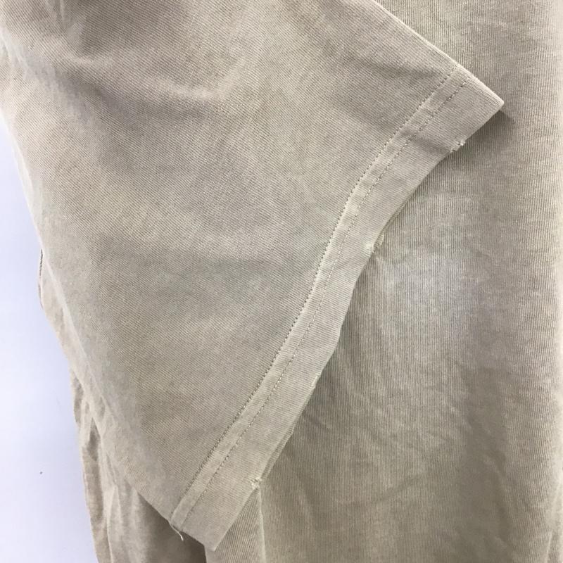 ジーナシス JEANASIS Tシャツ 半袖 JS063166TP ネックアキダメージTEE FREE ダメージ加工 ベージュ / ベージュ / レディース USED 古着 中古 10095738