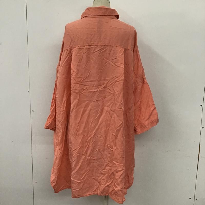 ジーナシス JEANASIS シャツ、ブラウス 半袖 JS063745MC オーバーサイズ FREE 無地 桃 / ピンク / レディース USED 古着 中古 10095739