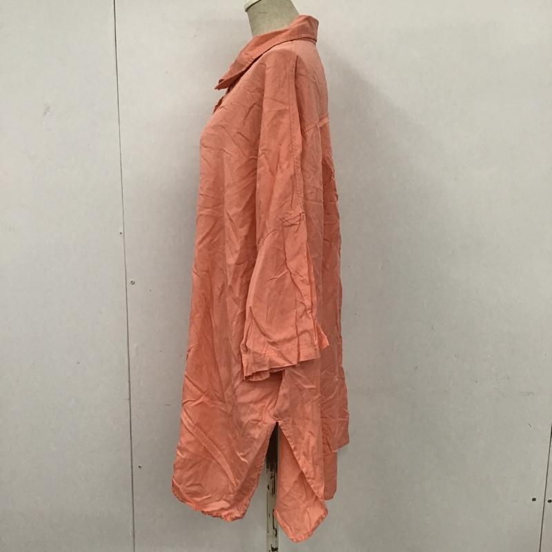 ジーナシス JEANASIS シャツ、ブラウス 半袖 JS063745MC オーバーサイズ FREE 無地 桃 / ピンク / レディース USED 古着 中古 10095739