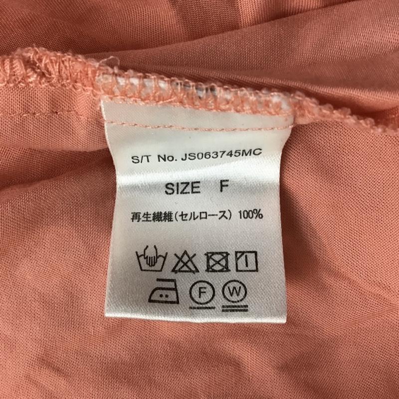 ジーナシス JEANASIS シャツ、ブラウス 半袖 JS063745MC オーバーサイズ FREE 無地 桃 / ピンク / レディース USED 古着 中古 10095739