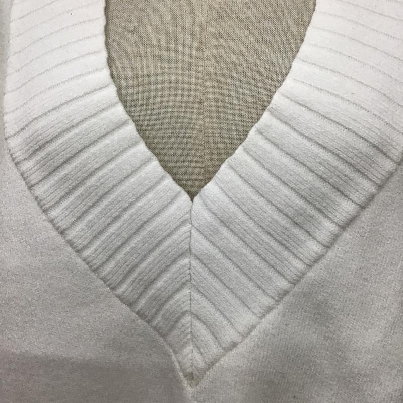 ザラ ZARA ベスト ベスト L 無地 白 / ホワイト / レディース USED 古着 中古 10095742