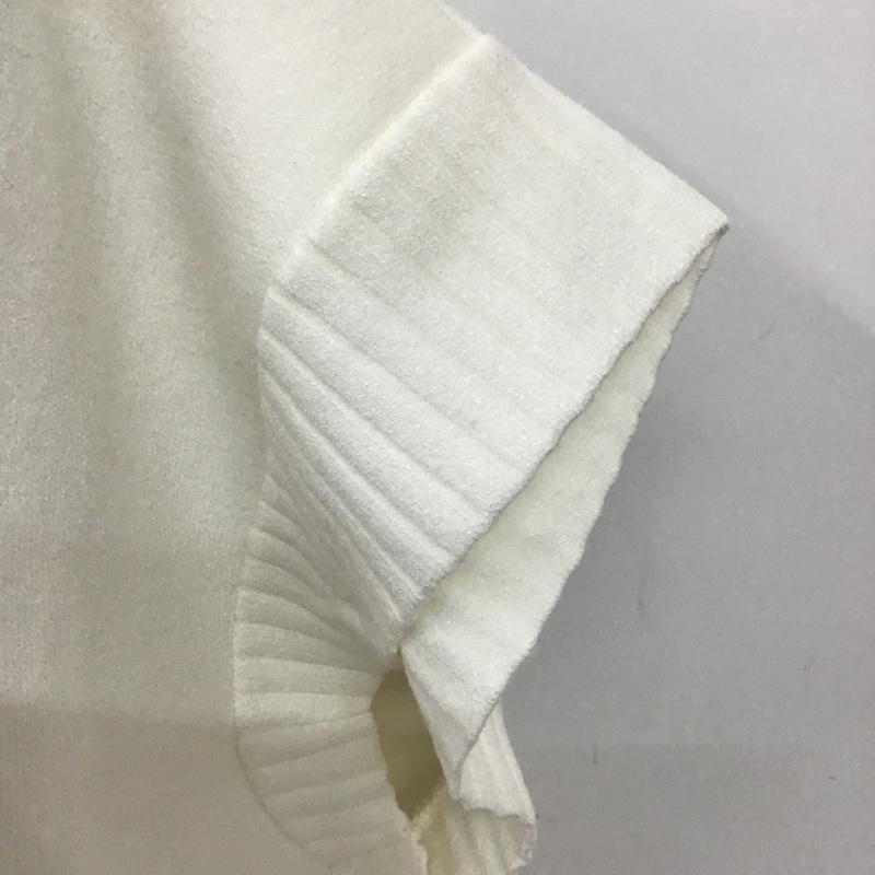 ザラ ZARA ベスト ベスト L 無地 白 / ホワイト / レディース USED 古着 中古 10095742