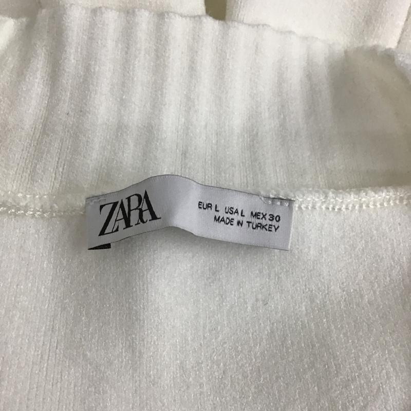 ザラ ZARA ベスト ベスト L 無地 白 / ホワイト / レディース USED 古着 中古 10095742