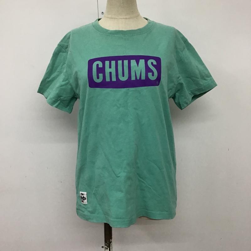 チャムス CHUMS Tシャツ 半袖 CH11-1010 ロゴTシャツ 半袖カットソー クルーネックカットソー L ロゴ、文字 橙 / オレンジ / レディース USED 古着 中古 10095772