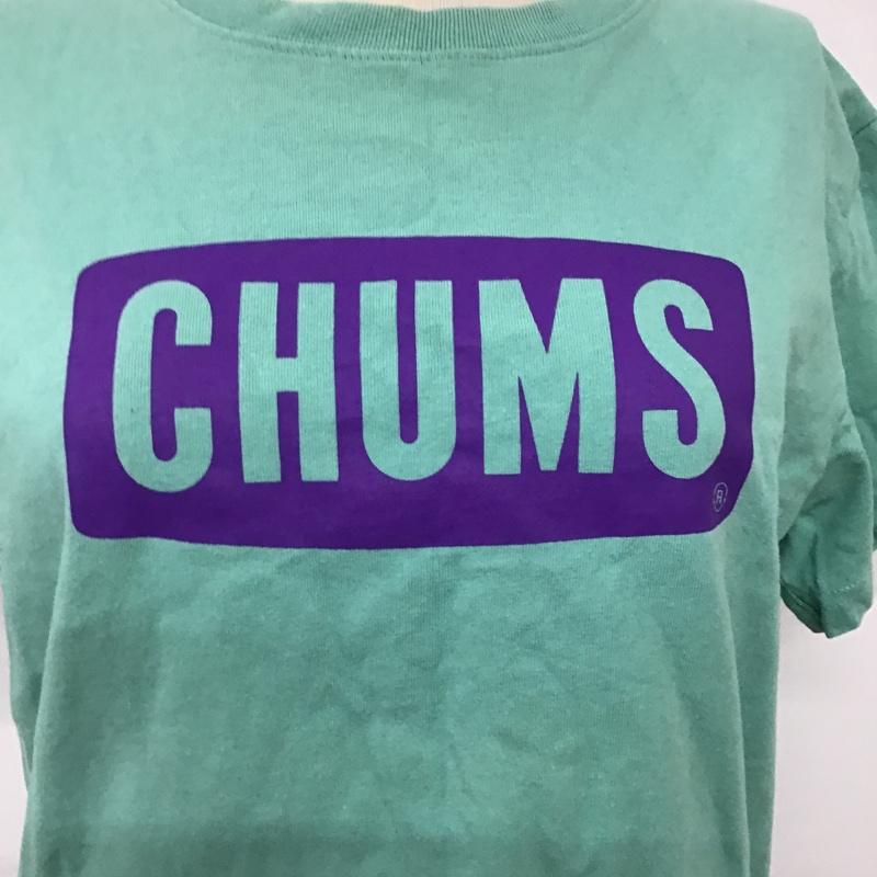 チャムス CHUMS Tシャツ 半袖 CH11-1010 ロゴTシャツ 半袖カットソー クルーネックカットソー L ロゴ、文字 橙 / オレンジ / レディース USED 古着 中古 10095772