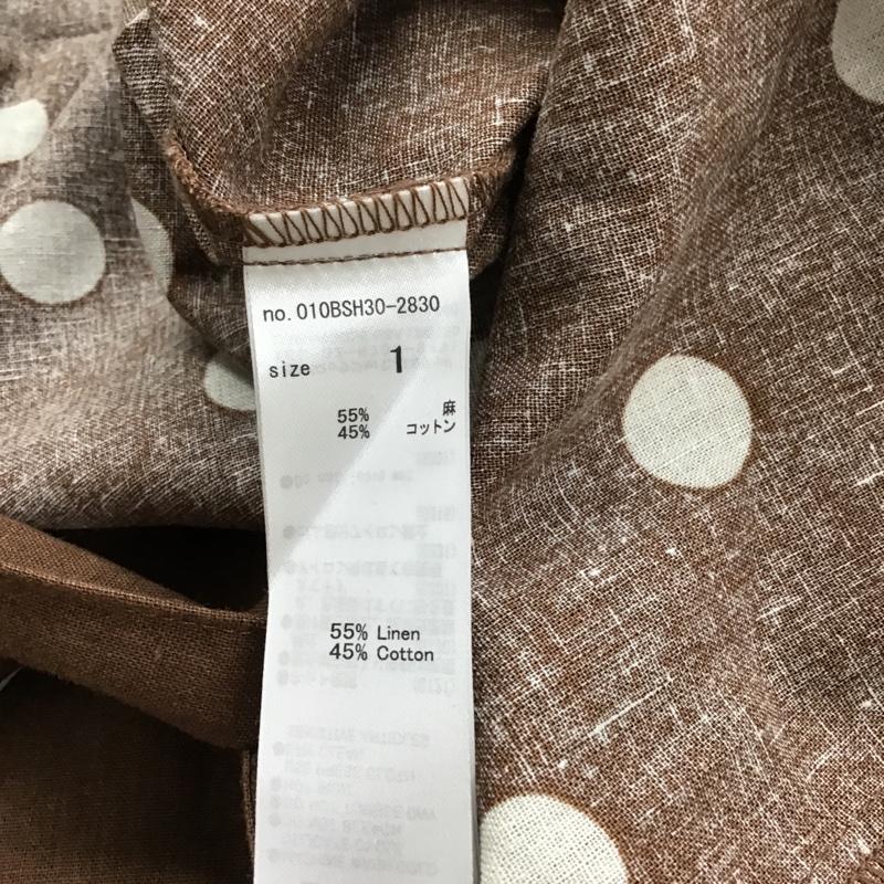 マウジー MOUSSY ワンピース ロングスカート 010BSH30-2830 オープンカラー 1 ドット 茶 / ブラウン / レディース USED 古着 中古 10095819
