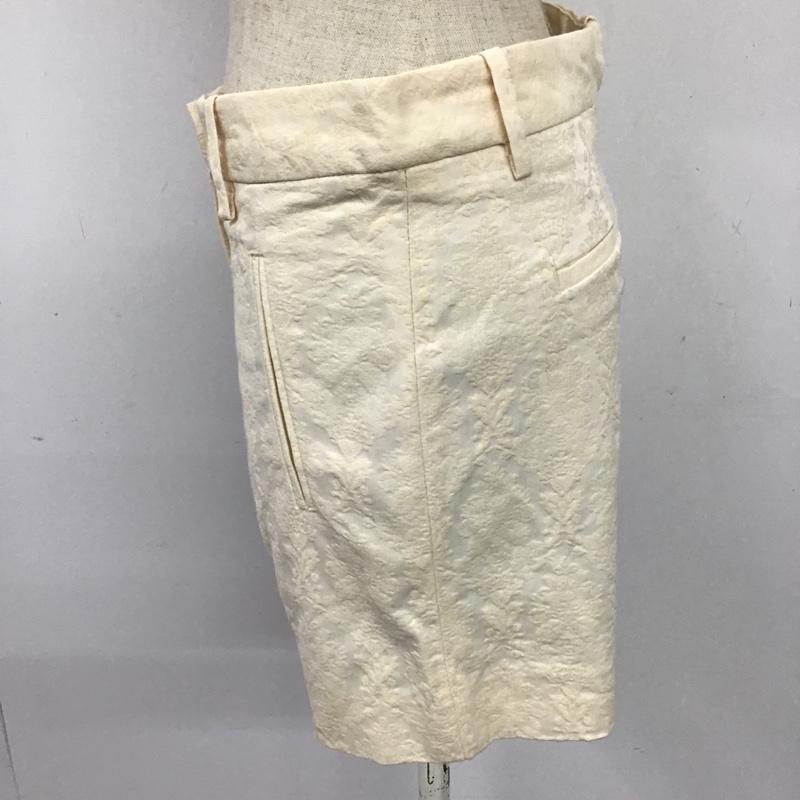 ザラベーシック ZARA BASIC パンツ ショートパンツ ハーフパンツ タイトパンツ ストレッチパンツ 総柄 S 総柄 アイボリー / アイボリー / レディース USED 古着 中古 10095822