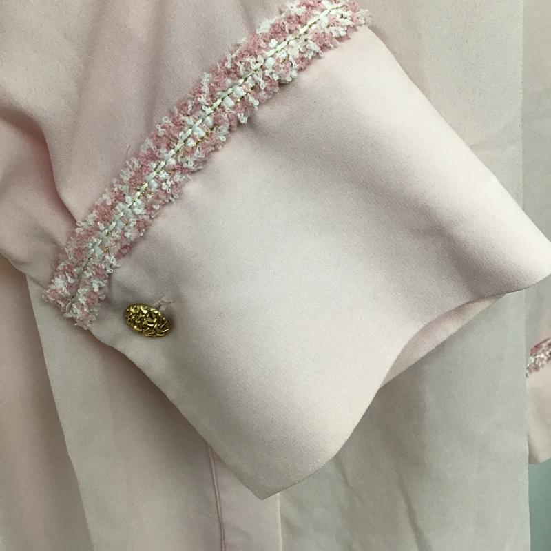 ザラ ZARA シャツ、ブラウス 長袖 長袖シャツ カジュアルシャツ 切り替えシャツ XS 無地 桃 / ピンク / レディース USED 古着 中古 10095834