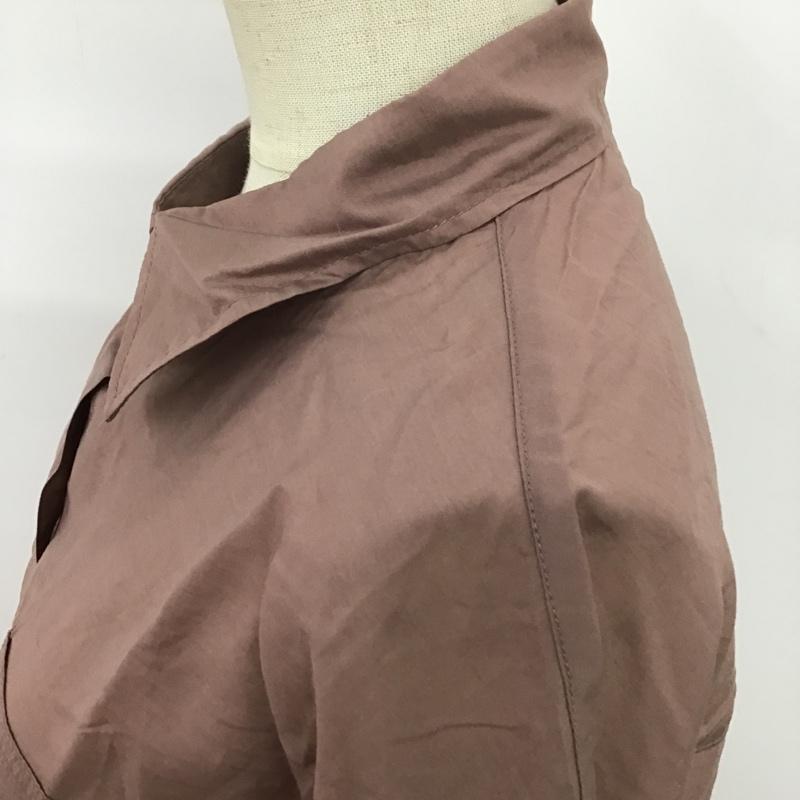 グローバルワーク GLOBAL WORK シャツ、ブラウス 半袖 GW623047AD シアー 五分袖 FREE 無地 桃 / ピンク / レディース USED 古着 中古 10095839