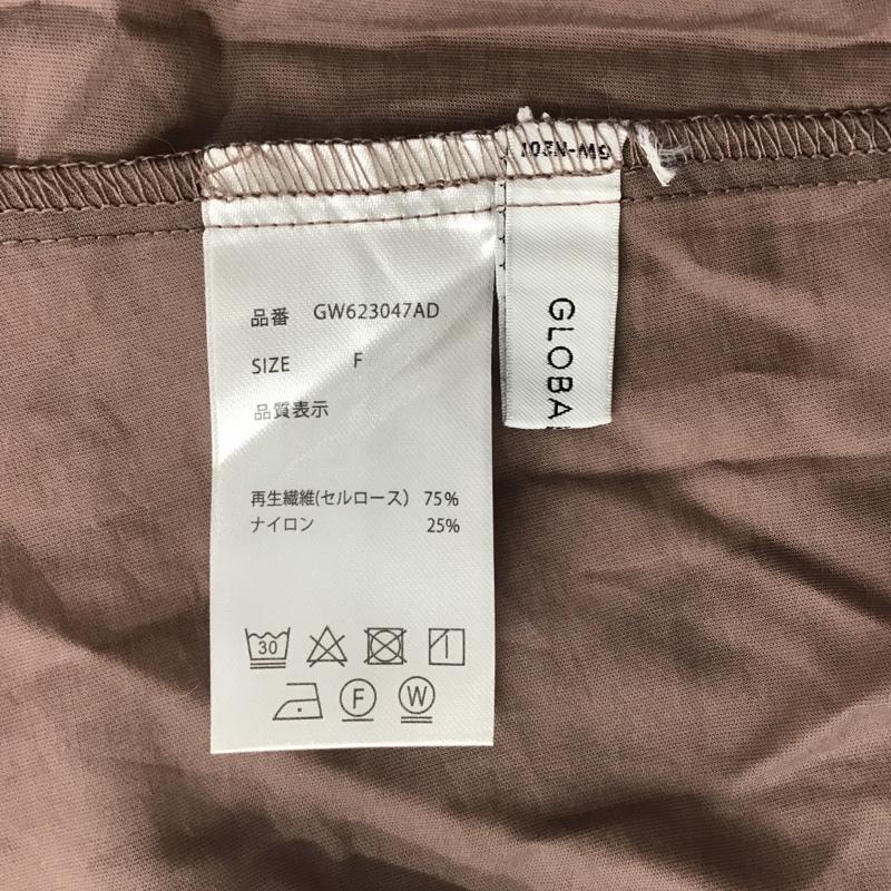 グローバルワーク GLOBAL WORK シャツ、ブラウス 半袖 GW623047AD シアー 五分袖 FREE 無地 桃 / ピンク / レディース USED 古着 中古 10095839