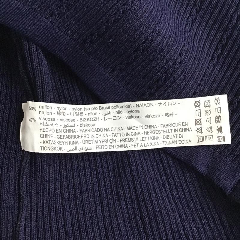ザラ ZARA カーディガン 長袖 長袖カットソー カーディガン ニットカーディガン 前開カーディガン S 無地 紺 / ネイビー / レディース USED 古着 中古 10095851
