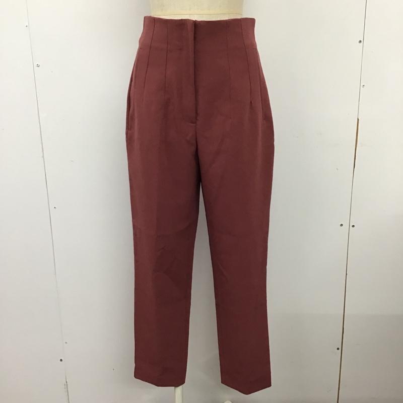 ザラ ZARA パンツ スラックス 7901 332 172 ハイウエストパンツ S 無地 桃 / ピンク / レディース USED 古着 中古 10095852