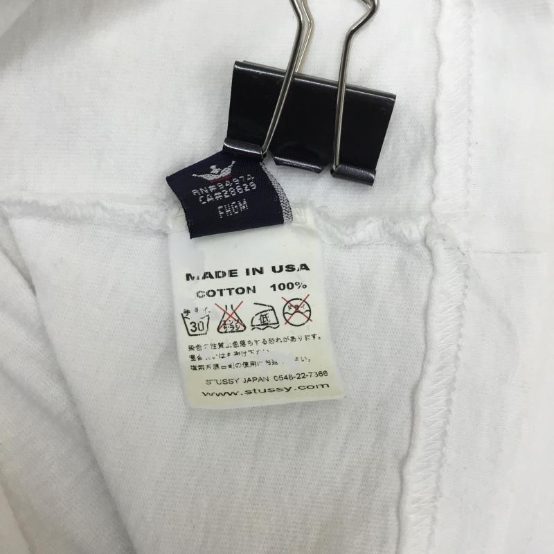 ステューシー STUSSY Tシャツ 半袖 Old 90s 紺タグ USA製 M 白 / ホワイト / X 赤 / レッド / X 桃 / ピンク /  メンズ USED 古着 中古 10095876