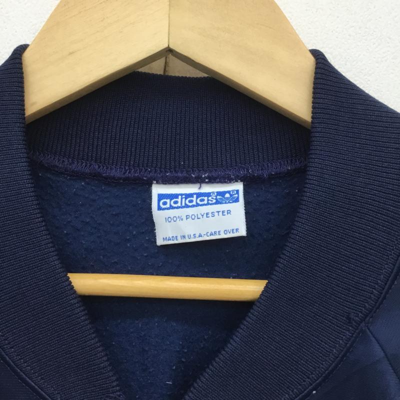 アディダス adidas ジャケット、上着 ジャンパー、ブルゾン 70~80s USA製 トラックジャケット ロゴ、文字 X ワンポイント X 刺繍 赤 / レッド / X 白 / ホワイト / X 紺 / ネイビー / メンズ USED 古着 中古 10095882