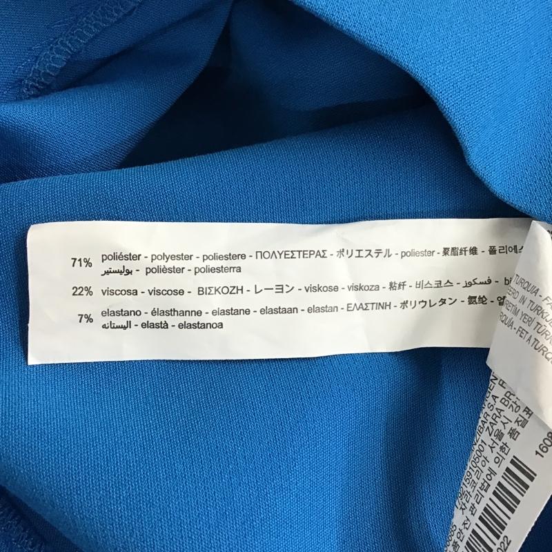 ザラ ZARA パンツ ショートパンツ 1608 025 402 フロントボタン S 無地 青 / ブルー / レディース USED 古着 中古 10095911