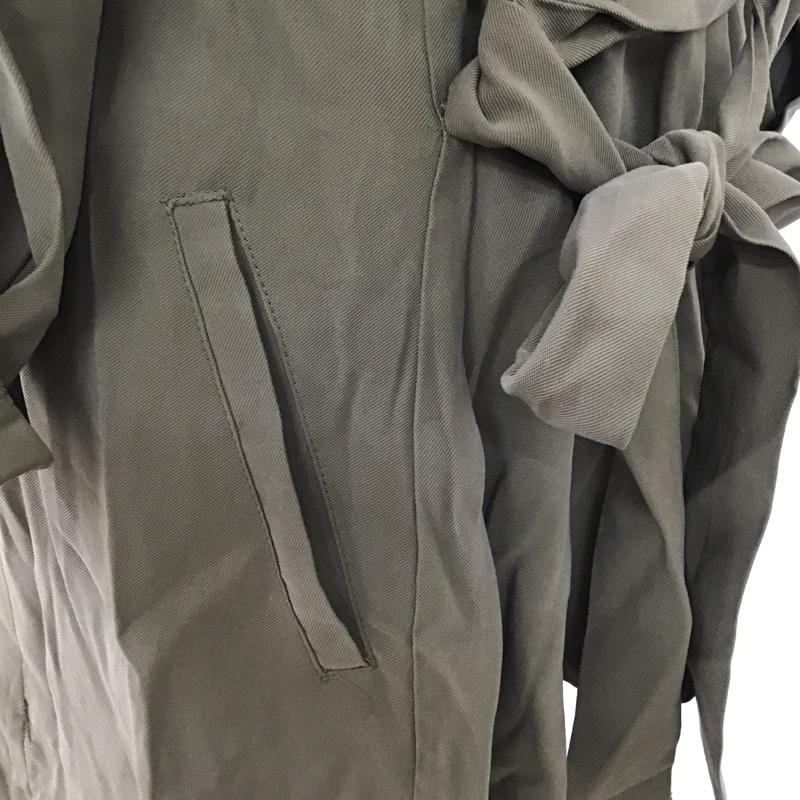 ザラ ZARA カーディガン 長袖 3046 030 505 S 無地 カーキ / カーキ / レディース USED 古着 中古 10095946