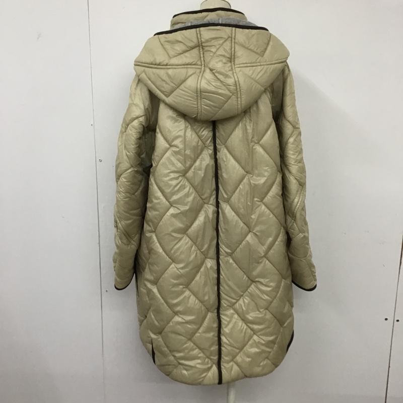 ヒロココシノ HIROKO KOSHINO コート コート一般 RHUAJ-41890 キルトパイピングコート キルト 38 無地 ベージュ / ベージュ / レディース USED 古着 中古 10095981