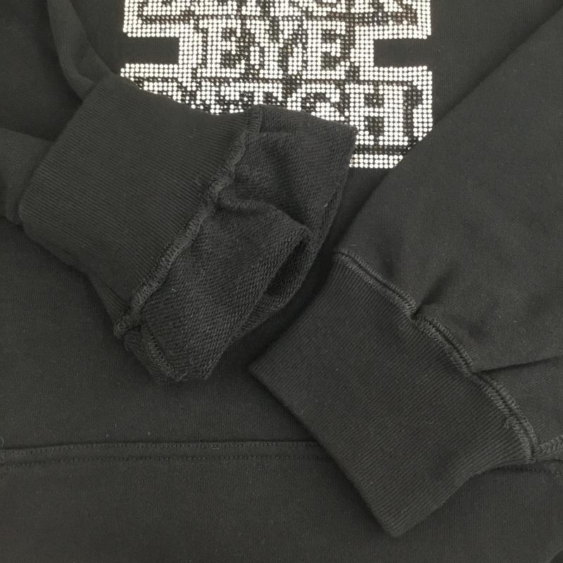 ブラックアイパッチ Black eye patch パーカー 長袖 ラインストーン フーディ タグ付 XL ロゴ、文字 黒 / ブラック / メンズ USED 古着 中古 10095987