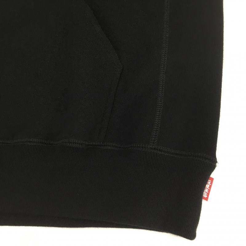 ブラックアイパッチ Black eye patch パーカー 長袖 ラインストーン フーディ タグ付 XL ロゴ、文字 黒 / ブラック / メンズ USED 古着 中古 10095987