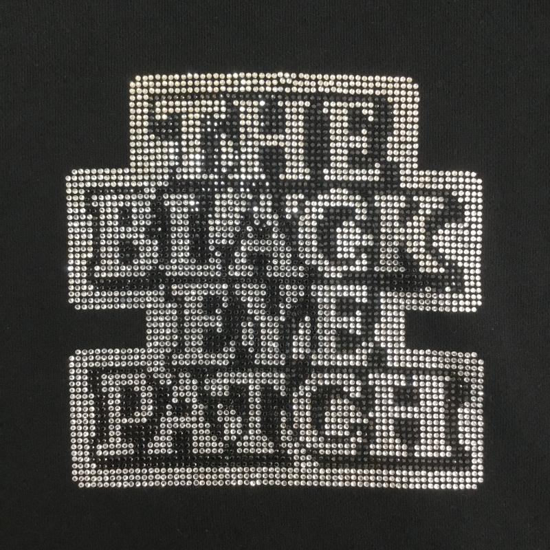 ブラックアイパッチ Black eye patch パーカー 長袖 ラインストーン フーディ タグ付 XL ロゴ、文字 黒 / ブラック / メンズ USED 古着 中古 10095987
