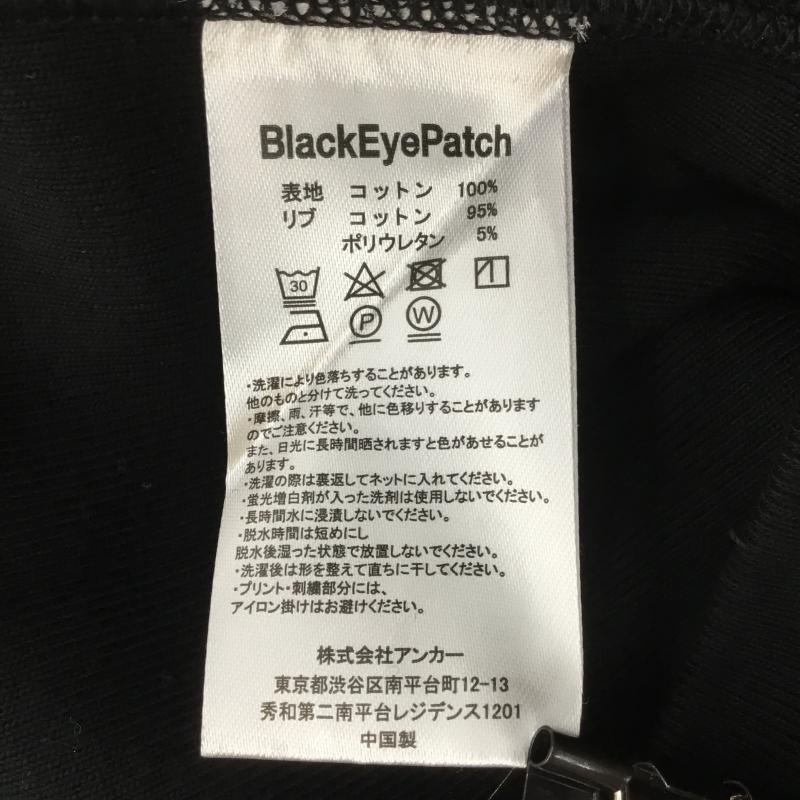 ブラックアイパッチ Black eye patch パーカー 長袖 ラインストーン フーディ タグ付 XL ロゴ、文字 黒 / ブラック / メンズ USED 古着 中古 10095987