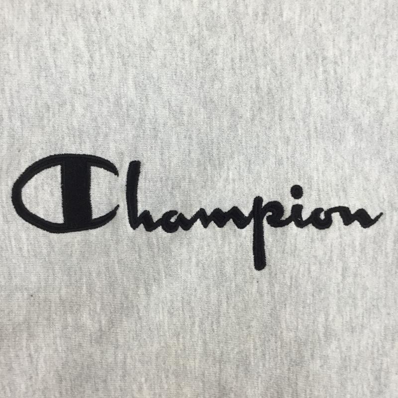 チャンピオン Champion トレーナー 長袖 REVERSE WEAVE リバースウィーブ 90s USA製 L ロゴ、文字 X 刺繍 灰 / グレー / メンズ USED 古着 中古 10095992