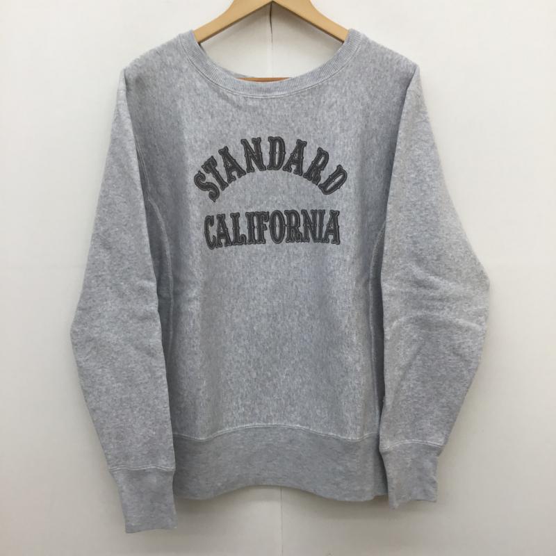 スタンダード カリフォルニア STANDARD CALIFORNIA トレーナー 長袖 champion Reverse Weave チャンピオン リバースウィーブ M ロゴ、文字 灰 / グレー / メンズ USED 古着 中古 10095994