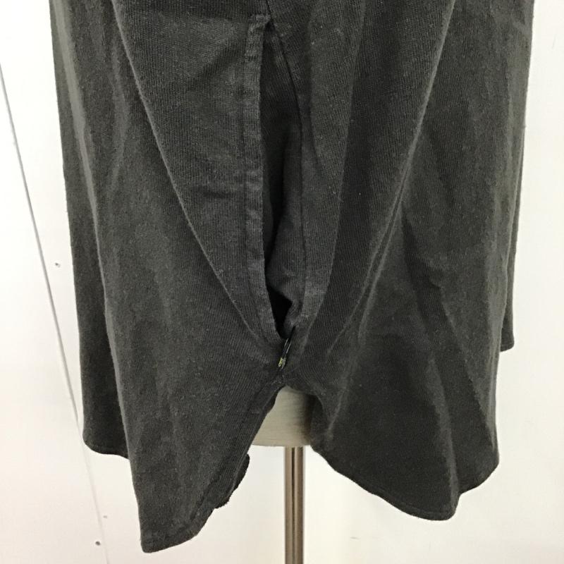 ゴーヘンプ GOHEMP カットソー 長袖 長袖カットソー クルーネックカットソー ロングスリーブカットソー ヘンリーネックカットソー M 無地 ダークグレー / ダークグレー / メンズ USED 古着 中古 10096026